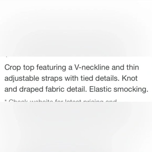 ZARA Black Crepe Double Lined Stretch Smocked Sides Draped Halter Crop Top - Picture 5 of 6